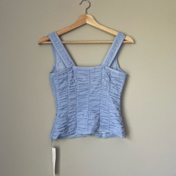 NWT Reformation Archer Top Ice Water Light Blue | US 0 UK 4 - Picture 7 of 13